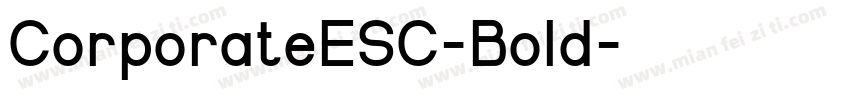 CorporateESC-Bold字体转换