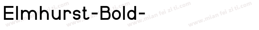 Elmhurst-Bold字体转换