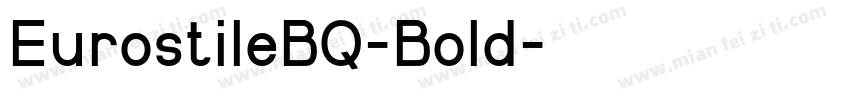 EurostileBQ-Bold字体转换