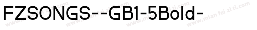 FZSONGS--GB1-5Bold字体转换
