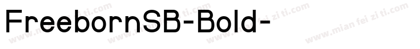 FreebornSB-Bold字体转换