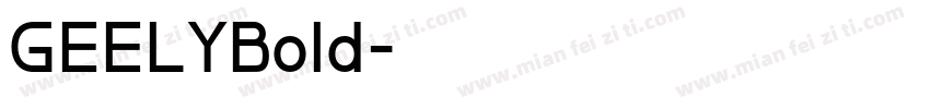GEELYBold字体转换
