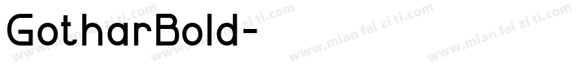 GotharBold字体转换