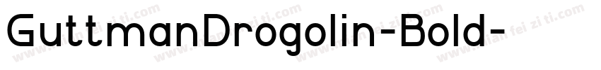 GuttmanDrogolin-Bold字体转换
