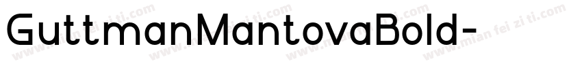 GuttmanMantovaBold字体转换