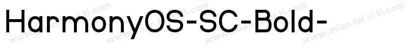 HarmonyOS-SC-Bold字体转换