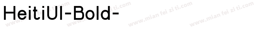 HeitiUI-Bold字体转换