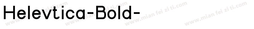Helevtica-Bold字体转换