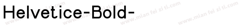 Helvetice-Bold字体转换