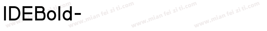 IDEBold字体转换
