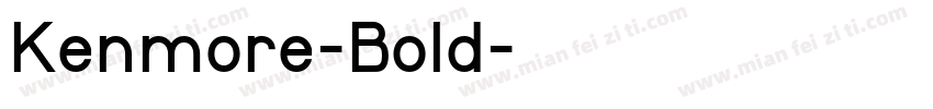 Kenmore-Bold字体转换
