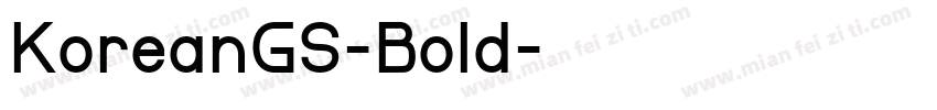 KoreanGS-Bold字体转换
