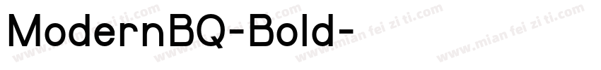 ModernBQ-Bold字体转换