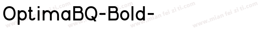 OptimaBQ-Bold字体转换