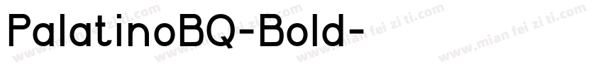 PalatinoBQ-Bold字体转换