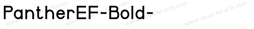 PantherEF-Bold字体转换