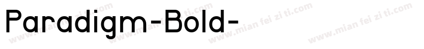 Paradigm-Bold字体转换