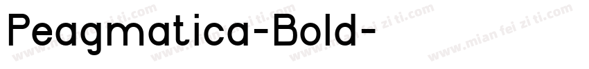 Peagmatica-Bold字体转换