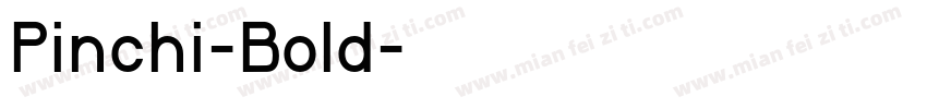 Pinchi-Bold字体转换