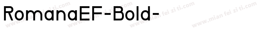 RomanaEF-Bold字体转换