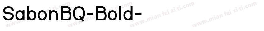 SabonBQ-Bold字体转换