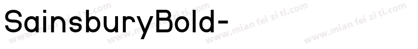 SainsburyBold字体转换
