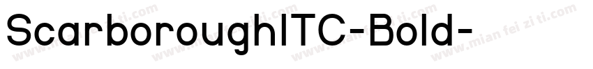ScarboroughITC-Bold字体转换