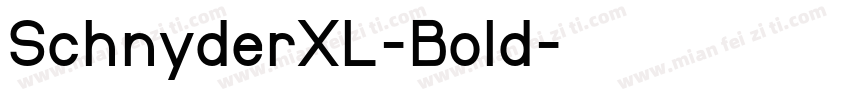 SchnyderXL-Bold字体转换
