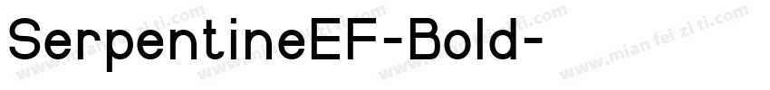 SerpentineEF-Bold字体转换