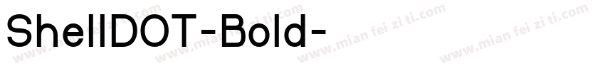 ShellDOT-Bold字体转换