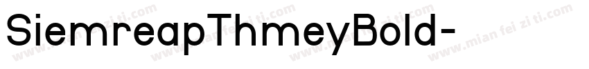 SiemreapThmeyBold字体转换