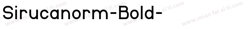 Sirucanorm-Bold字体转换