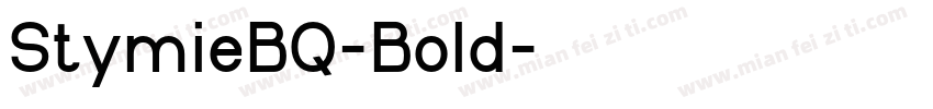 StymieBQ-Bold字体转换
