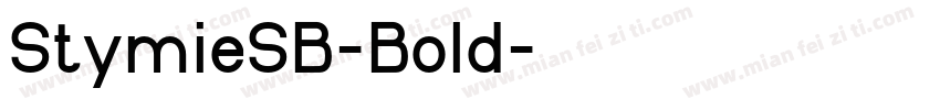 StymieSB-Bold字体转换