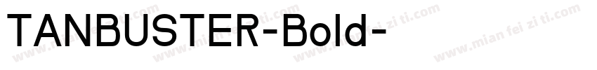 TANBUSTER-Bold字体转换