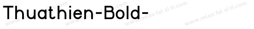 Thuathien-Bold字体转换