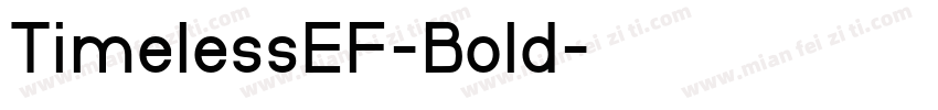 TimelessEF-Bold字体转换