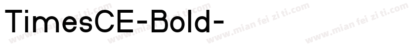 TimesCE-Bold字体转换