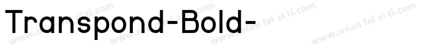 Transpond-Bold字体转换
