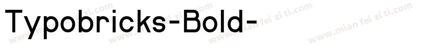 Typobricks-Bold字体转换