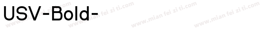 USV-Bold字体转换