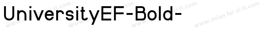 UniversityEF-Bold字体转换