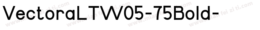 VectoraLTW05-75Bold字体转换