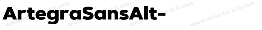 ArtegraSansAlt字体转换
