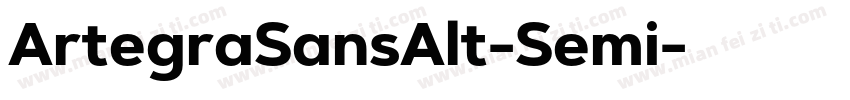 ArtegraSansAlt-Semi字体转换
