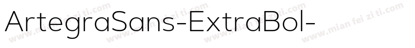 ArtegraSans-ExtraBol字体转换