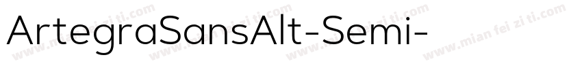 ArtegraSansAlt-Semi字体转换