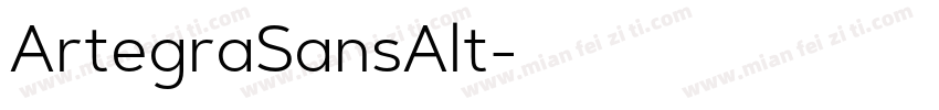 ArtegraSansAlt字体转换
