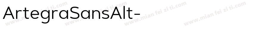 ArtegraSansAlt字体转换