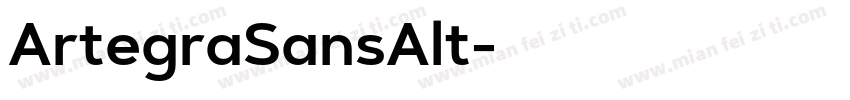 ArtegraSansAlt字体转换